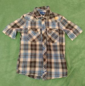 Vans button up little boys shirt